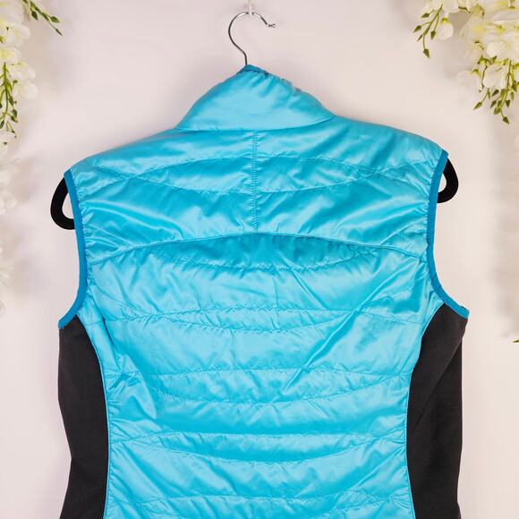 REI Primaloft Pertex Blue Quilted Vest Women Large Lightweight Outdoor Activity - Picture 5 of 10